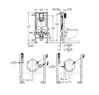 MEDIDAS GROHE 39112001 RAPID SL SHOWER TOILET